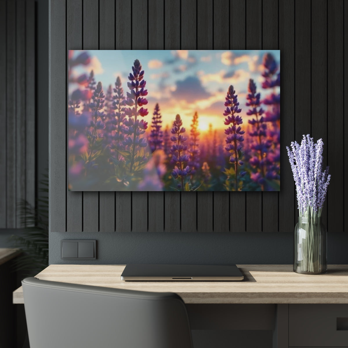 Wild Purple Lupine Acrylic Prints (French Cleat Hanging)